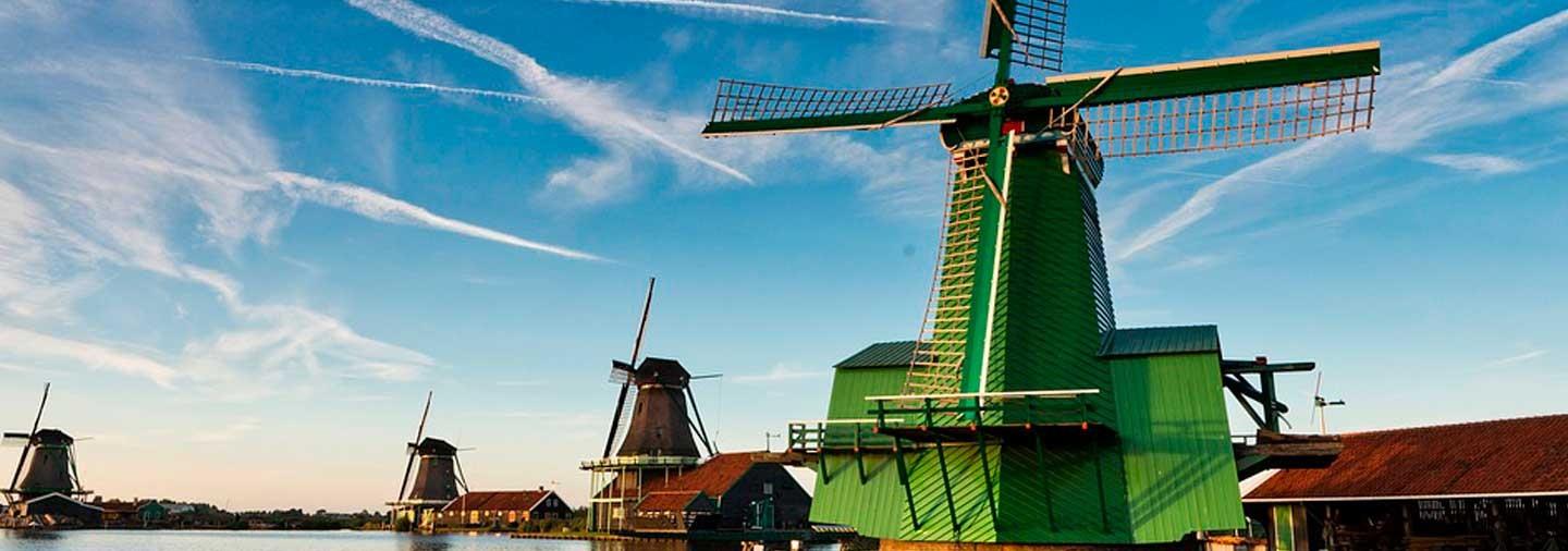 Excursion to the Mills of Zaanse Schans at sunset