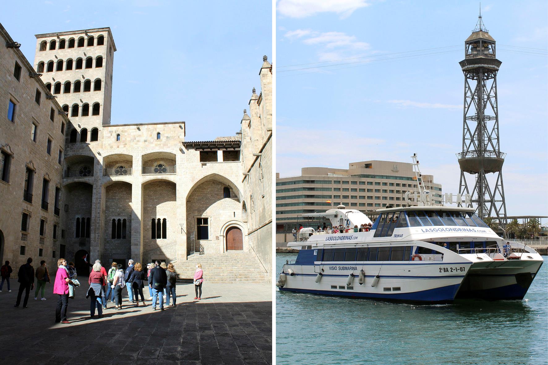 Tour a pie y en Barco por Barcelona Imprescindible