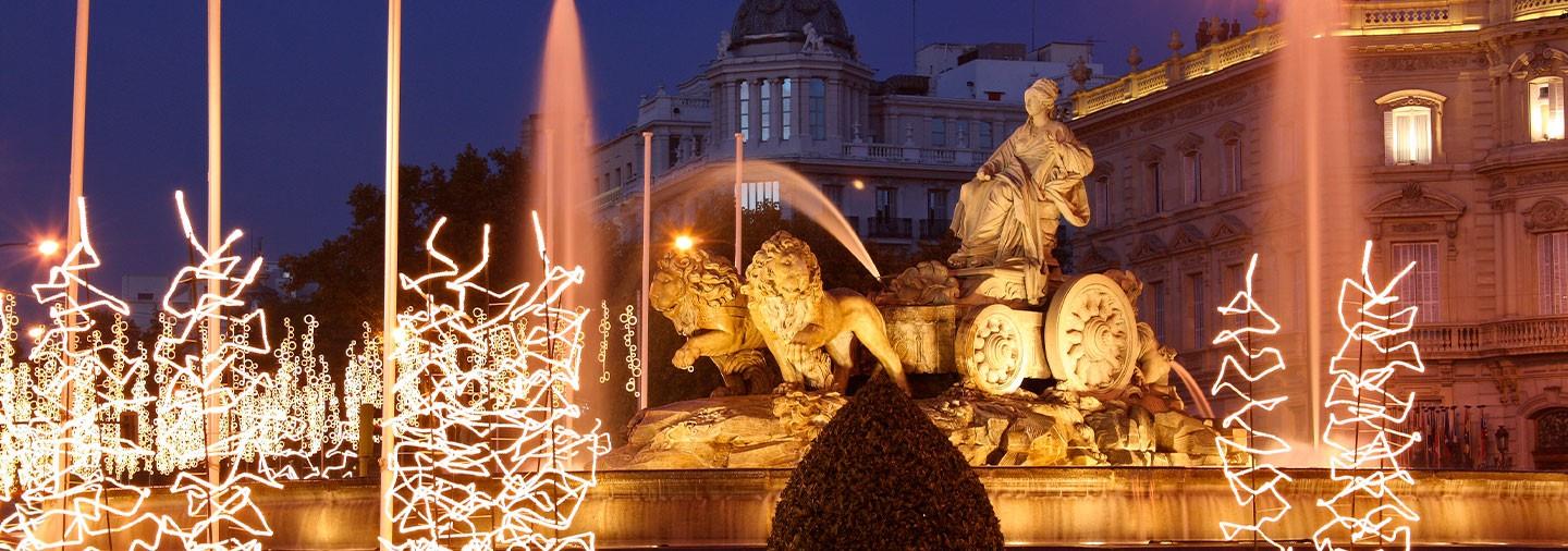 Madrid Christmas Lights By Bus Tour